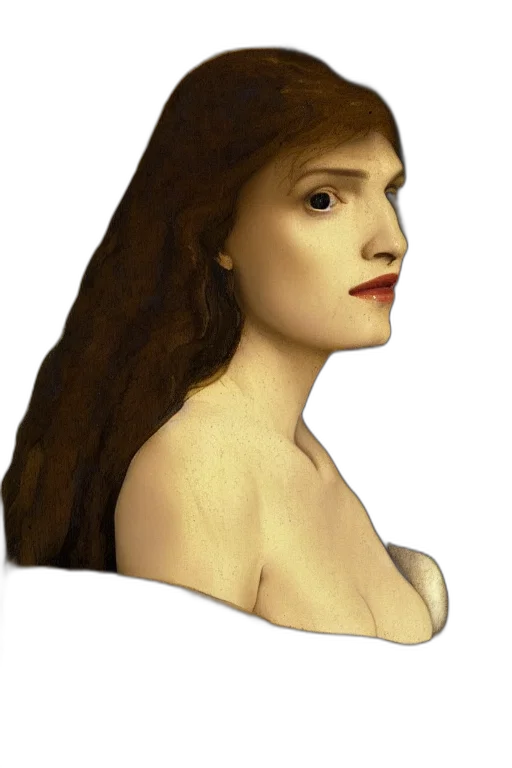face, dress, hat, jewelry, photorealistic, oil painting, pixel art, fantasy art transparent PNG cut-out