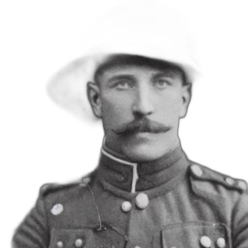 hat, staff, face, photorealistic, photograph, taken, during, wwi transparent PNG cut-out