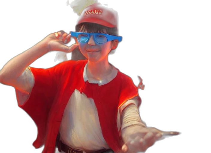 mask, staff, hat, weapon, 3d render, concept art, photorealistic, fantasy art transparent PNG cut-out
