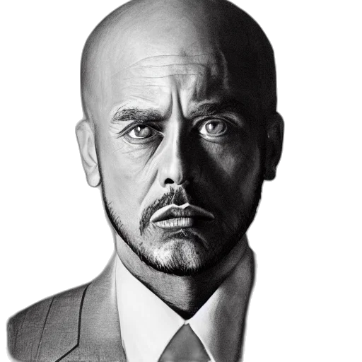 face, staff, jacket, mask, photorealistic, comic book art, concept art, cartoon transparent PNG cut-out