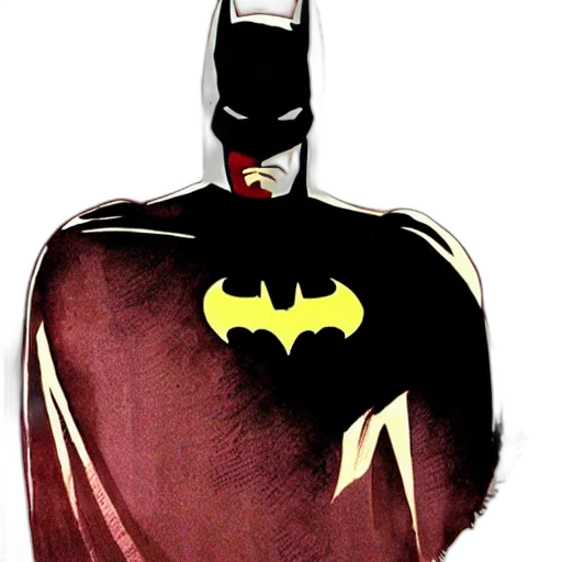 mask, comic book art, concept art, cartoon, watercolor, dark, batman, detailed transparent PNG cut-out