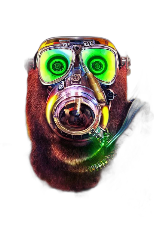 mask, animal, creature, concept art transparent PNG cut-out