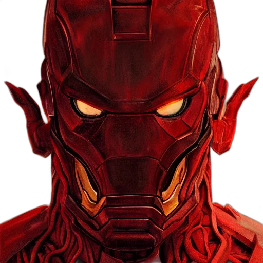 mask, face, robot, comic book art transparent PNG cut-out