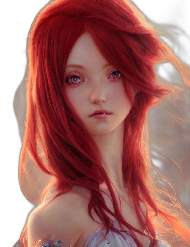 face, dragon, dress, fantasy art transparent PNG cut-out