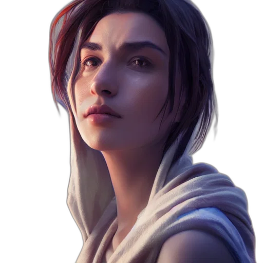 face, staff, dragon, jacket, fantasy art, concept art, photorealistic, 3d render transparent PNG cut-out