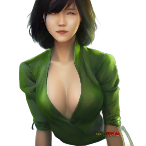 dress, jacket, face, staff transparent PNG cut-out