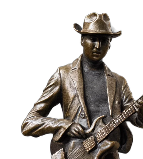 jacket, photorealistic, photo, medium, shot, bronze, statue, young transparent PNG cut-out