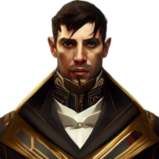 face, staff, jacket, fantasy art, concept art, photorealistic, cyberpunk, dark transparent PNG cut-out