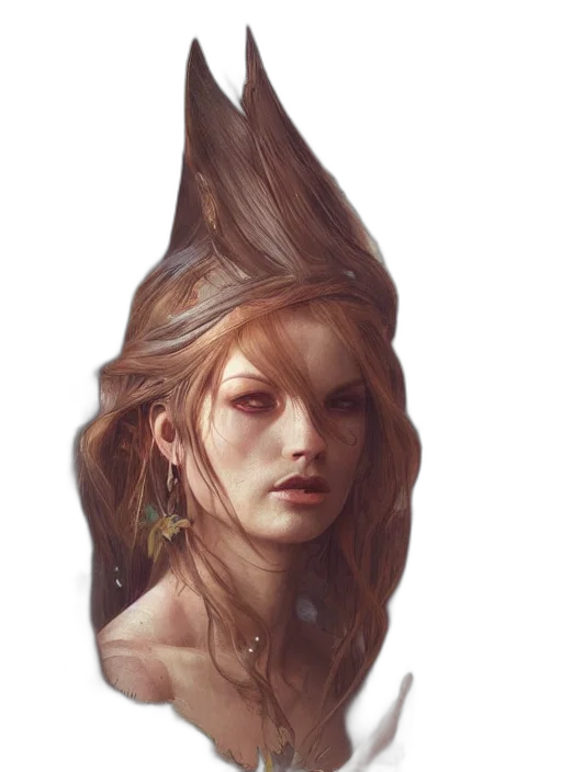 crown, hat, face, hair transparent PNG cut-out