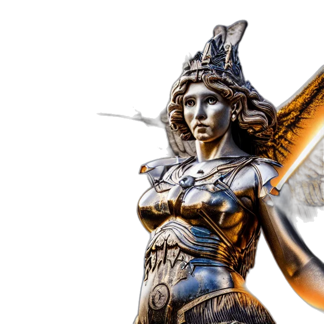 sword, fantasy art, 3d render, concept art, photo, winged, valkyrie, queen transparent PNG cut-out