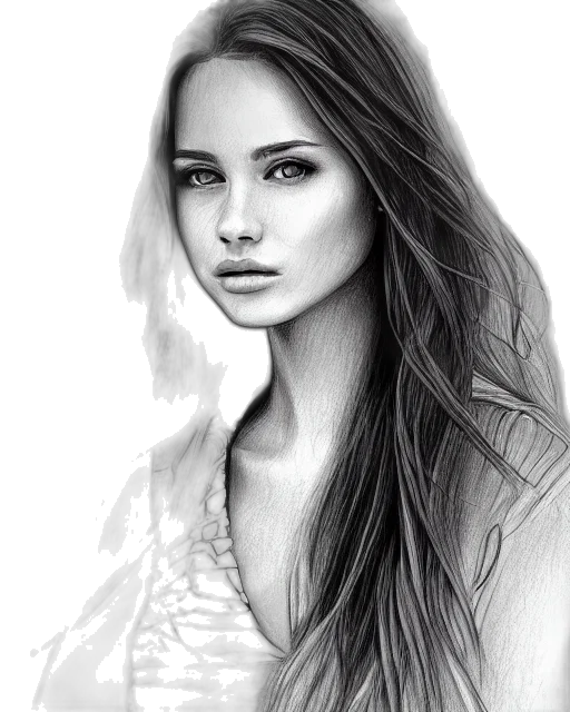 face, dress, hair, jewelry transparent PNG cut-out