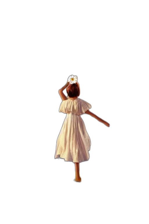 dress, hat, staff, mask transparent PNG cut-out