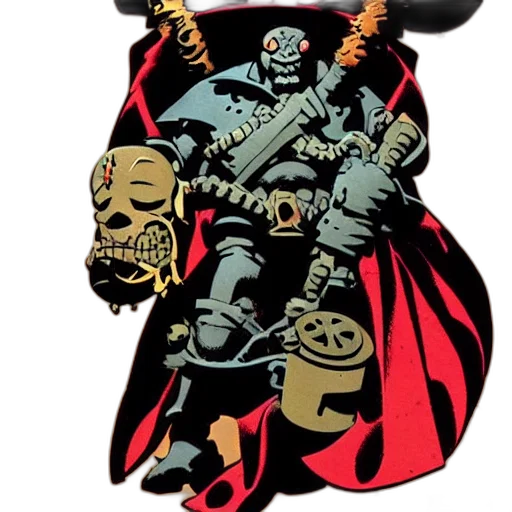 comic book art, concept art, mike, mignola transparent PNG cut-out