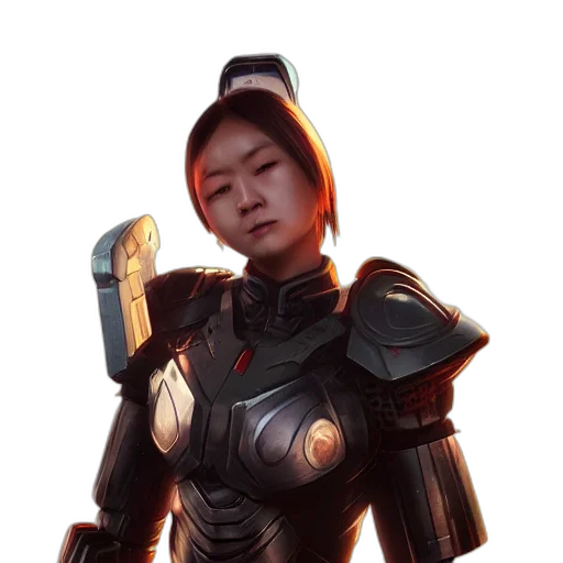 robot, staff, weapon, face transparent PNG cut-out