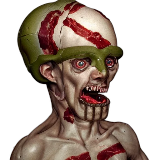 face, mask, creature, staff, concept art, 3d render, photorealistic, pixel art transparent PNG cut-out