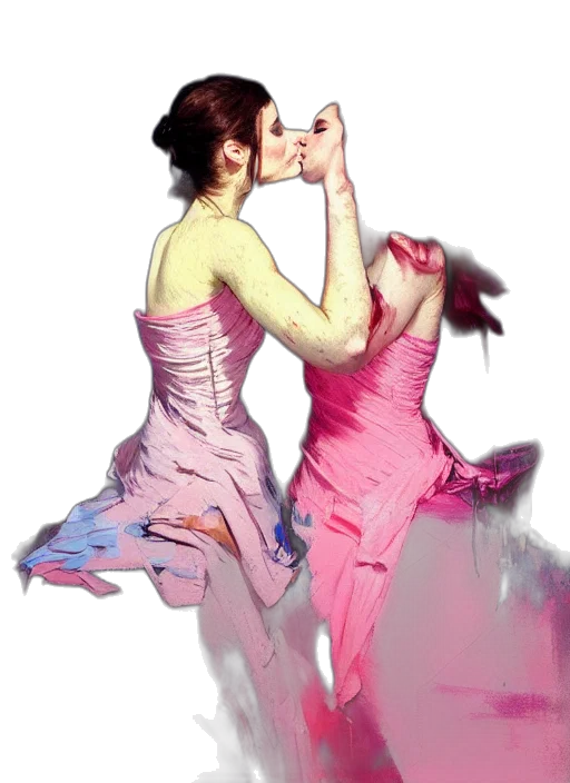 dress, oil painting, photorealistic, watercolor transparent PNG cut-out