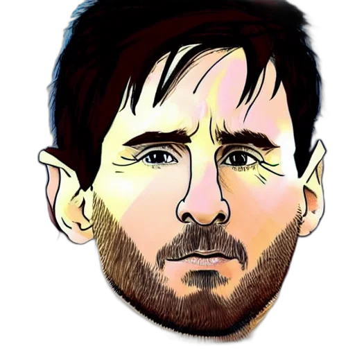 face, mask, cartoon, photorealistic transparent PNG cut-out