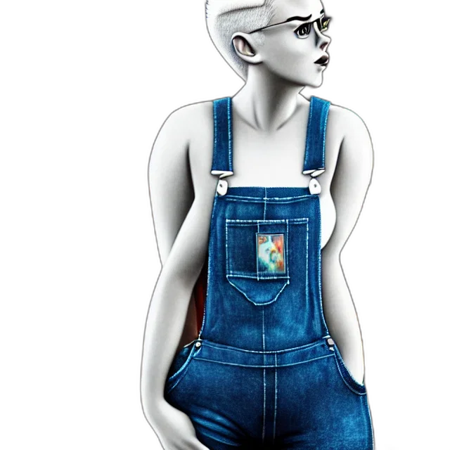 robot, dress, jewelry, concept art, fantasy art, 3d render, comic book art, blue transparent PNG cut-out
