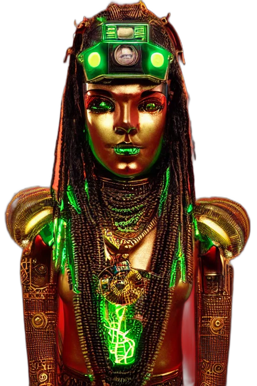 jewelry, mask, crown, robot, cyberpunk, 3d render, concept art, fantasy art transparent PNG cut-out