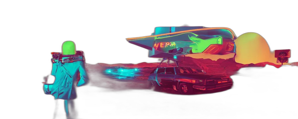 car, weapon, robot, concept art transparent PNG cut-out