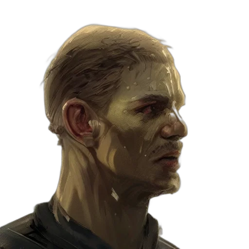 face, mask, concept art, photorealistic transparent PNG cut-out