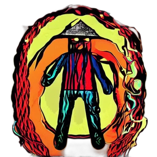 jacket, staff, mask, concept art transparent PNG cut-out