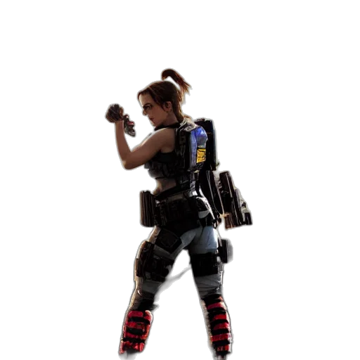 weapon, robot, staff, animal transparent PNG cut-out