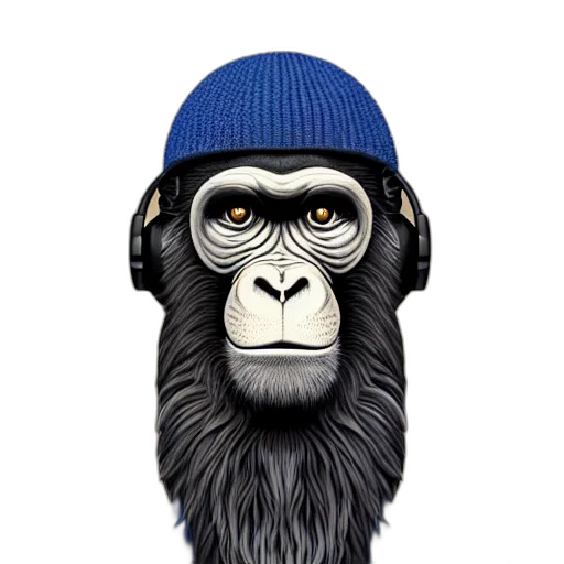 animal, hat, mask, face, photorealistic, concept art, cartoon, stoned transparent PNG cut-out