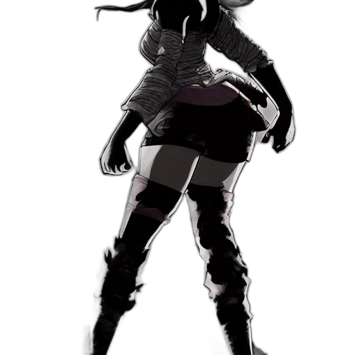 mask, dress, weapon, robot, concept art, comic book art, cyberpunk, pixel art transparent PNG cut-out