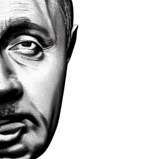 face, mask, photorealistic, cartoon, comic book art, concept art, vladimir, putin transparent PNG cut-out