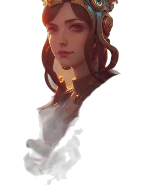 face, crown, mask, hat, concept art, fantasy art, photorealistic, oil painting transparent PNG cut-out
