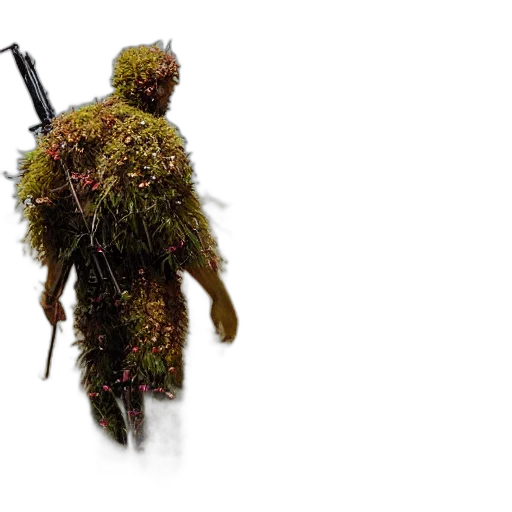 weapon, creature, staff, hair transparent PNG cut-out