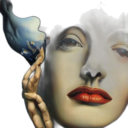 mask, face, photorealistic, fantasy art transparent PNG cut-out