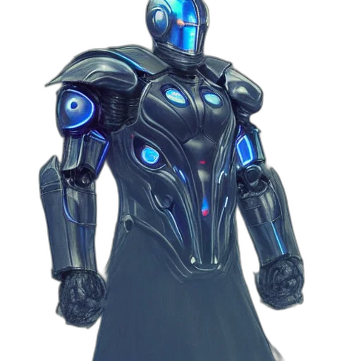 robot, concept art, 3d render, comic book art transparent PNG cut-out