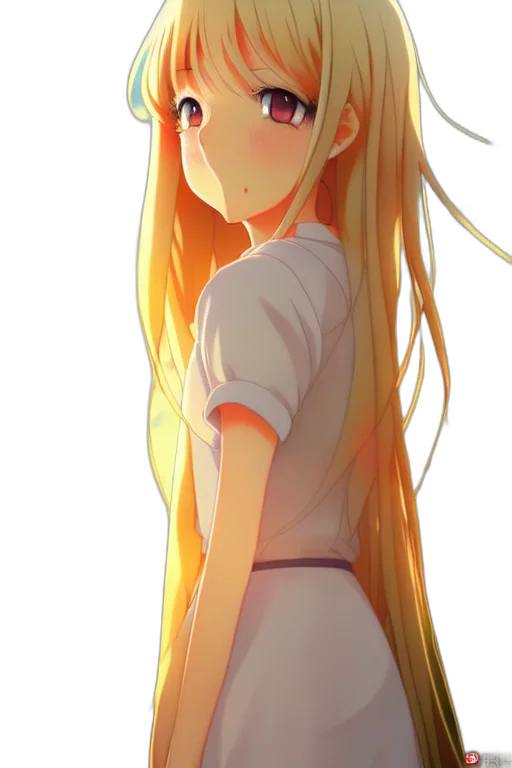 dress, hair, staff, face, anime, cartoon, concept art, pixel art transparent PNG cut-out