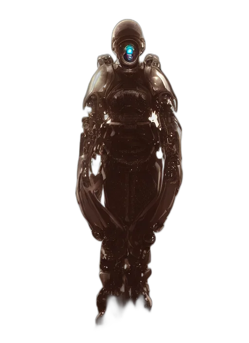 robot, staff, jewelry, bottle, 3d render, concept art, outer space, hyper transparent PNG cut-out