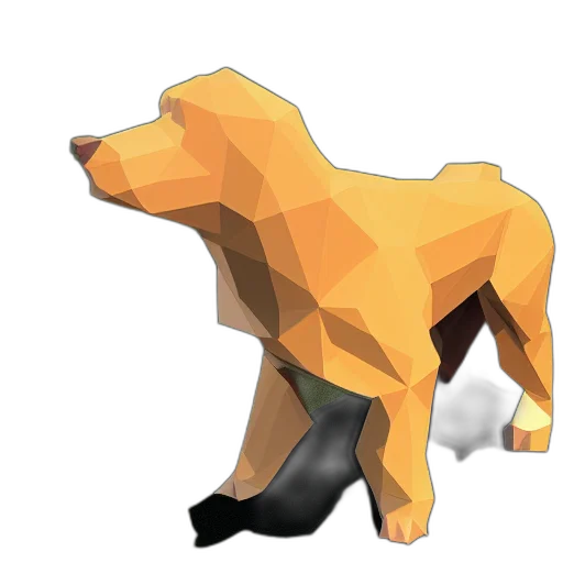 animal, creature, staff, weapon, 3d render, pixel art, concept art, photorealistic transparent PNG cut-out
