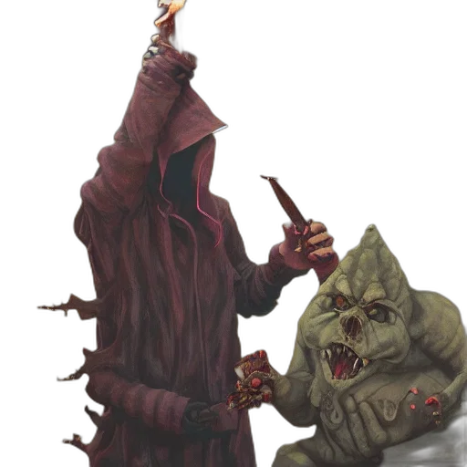staff, creature, concept art, fantasy art transparent PNG cut-out