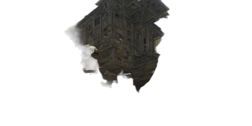 building, mask, crown, face transparent PNG cut-out