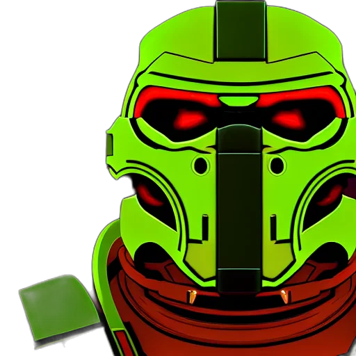 mask, robot, 3d render, concept art transparent PNG cut-out