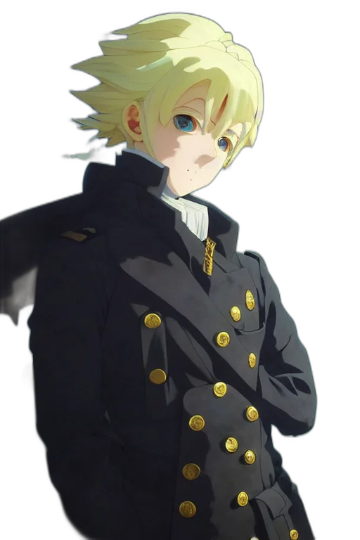 staff, jacket, crown, mask, anime, pixel art, concept art, cartoon transparent PNG cut-out