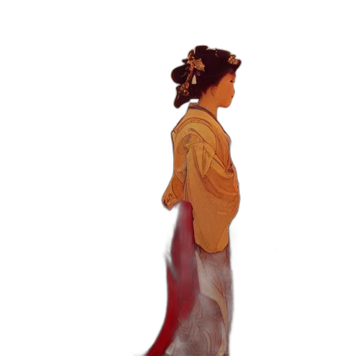 dress, staff, jacket, jewelry, oil painting, watercolor, concept art, photorealistic transparent PNG cut-out