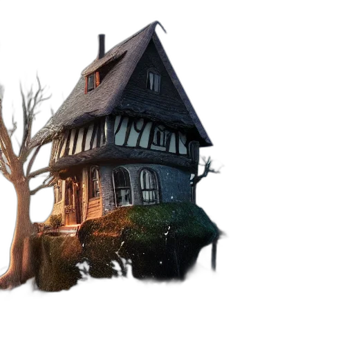 building, concept art, 3d render, fantasy art transparent PNG cut-out