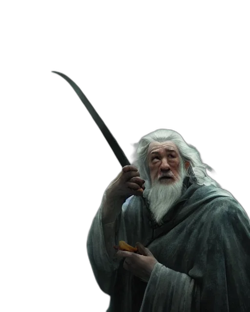 sword, staff, dragon, weapon transparent PNG cut-out
