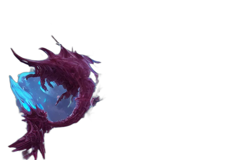 dragon, mask, creature, hair transparent PNG cut-out