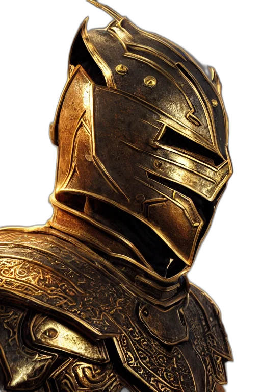 mask, sword, crown, face, concept art, 3d render, photorealistic, fantasy art transparent PNG cut-out