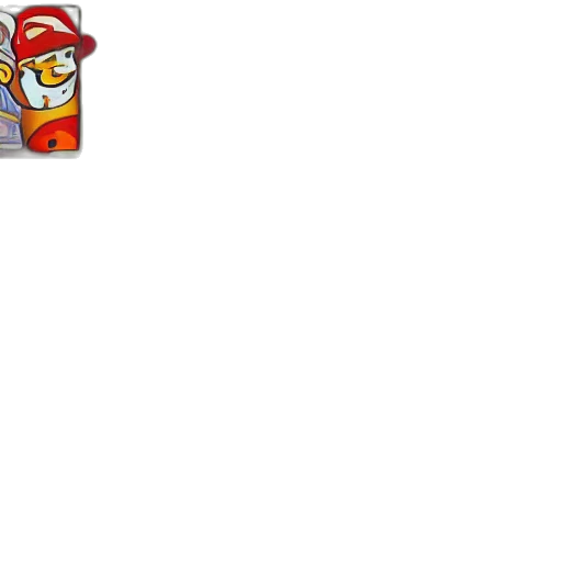 robot, hat, food, staff transparent PNG cut-out