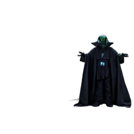 jacket, mask, staff, robot transparent PNG cut-out