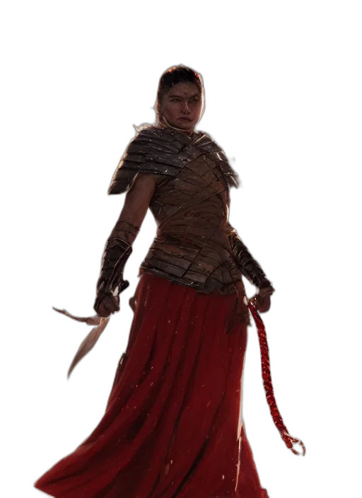 sword, staff, weapon, dress, concept art, fantasy art, 3d render, comic book art transparent PNG cut-out