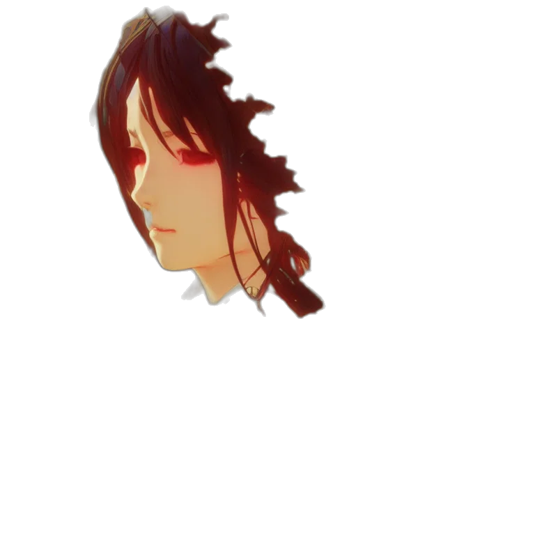 hair, face, crown, mask, pixel art, photorealistic, anime, 3d render transparent PNG cut-out